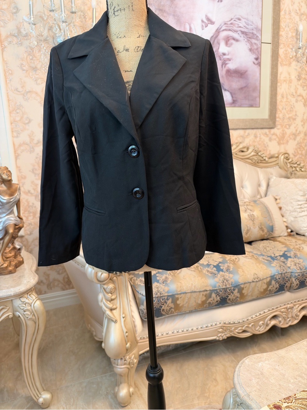 BCX Black Women's Two-Button Tailored Blazer